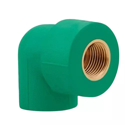APL Apollo PPR-C Female Threaded Elbow Brass 25 mm x ¾ inch PN25 Green, PPRMB021625MMOW (Pack of 150 Pcs)