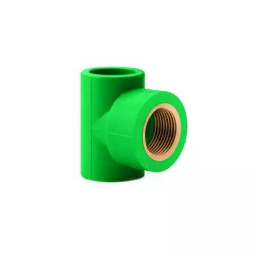 Prince 32 X 32  mm PPR Female Threaded Tee Greenfit Series Thread Size 1 inch