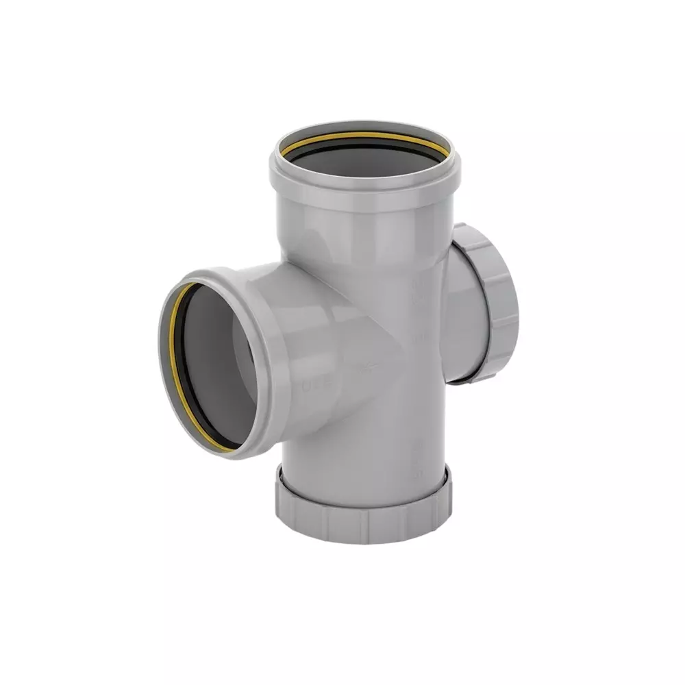 FITVIT Single Tee With Door SWR 3 inch (75 mm) Ring Fit Fitting