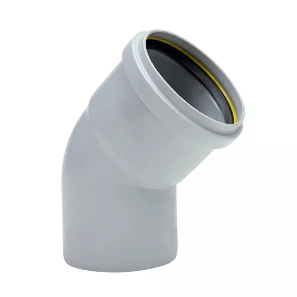 MIRAJ SWR Bend 45° Ring Fit 75 mm Grey, FFM000000146 (Pack Of 64)