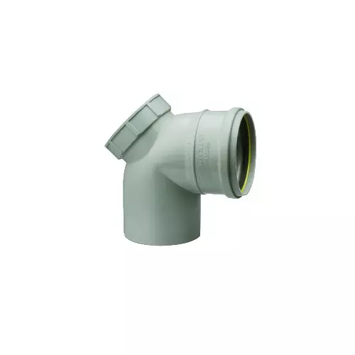 Prince Ultrafit Royal 110 mm UPVC Rubber Ring Joint Bend with Door, IM103544
