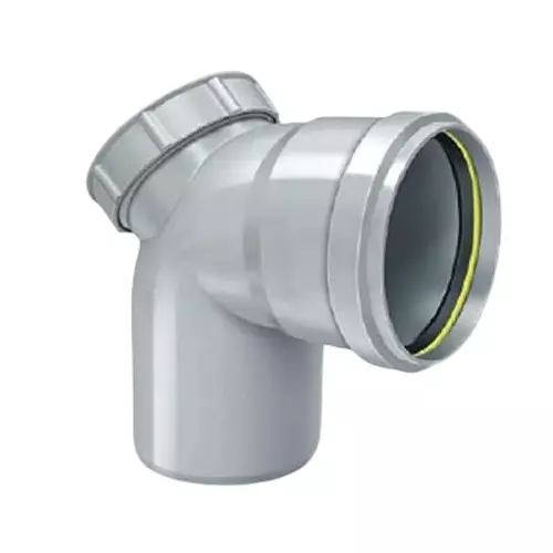 MIRAJ SWR Door Bend 87.5° Ring Fit 160 mm Grey, FFM000000016 (Pack Of 8)