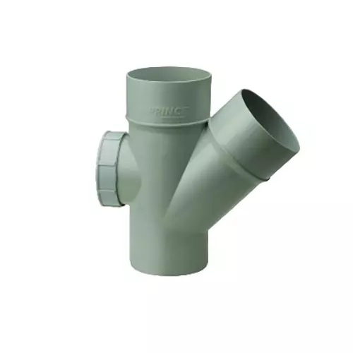 Prince Ultrafit Royal UPVC Solvent Joint Single Y with Door (Size: 2 - 4-1/4 inch)