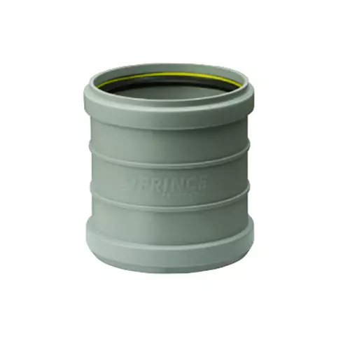 Prince Ultrafit 90 mm UPVC Rubber Ring Joint Coupler, IM103377
