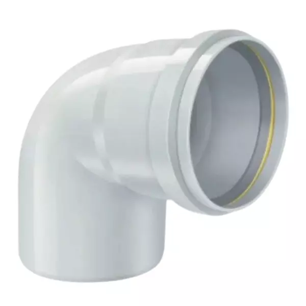 MIRAJ SWR Bend 87.5° Ring Fit 90 mm Grey, FFM000000198 (Pack Of 50)