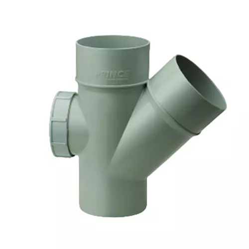 Buy Prince Ultrafit 75 mm UPVC Solvent Joint Single Y with Door, IM103327 from Industrybuying.com