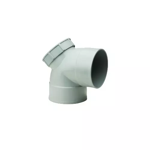 Prince Ultrafit Royal 90 mm UPVC Solvent Joint Bend with Door D/S, IM103496