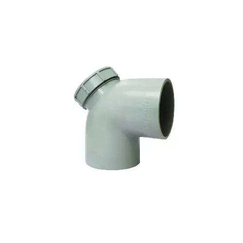 Prince Ultrafit Royal UPVC Solvent Joint Bend with Door 90° HY