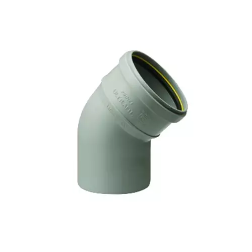Prince Ultrafit Royal 75 mm UPVC Rubber Ring Joint Bend 45°, IM103545