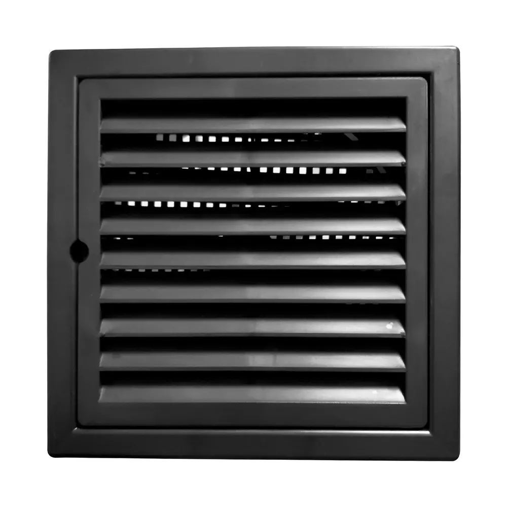 Ardnib Exhaust Fan Cap Pipe Cowl Black 6 Inch (152 mm) Diameter for Kitchen & Room, 6 INCH ABS LOUVER-BLACK