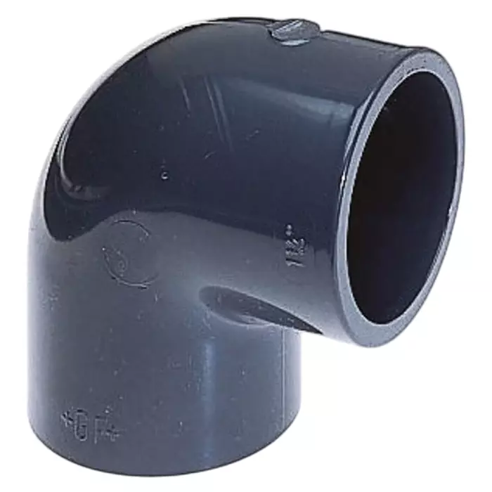 Georg Elbow Fischer Plastic Pipe Fitting 90° 25 mm, 721100107 (Pack of 2)
