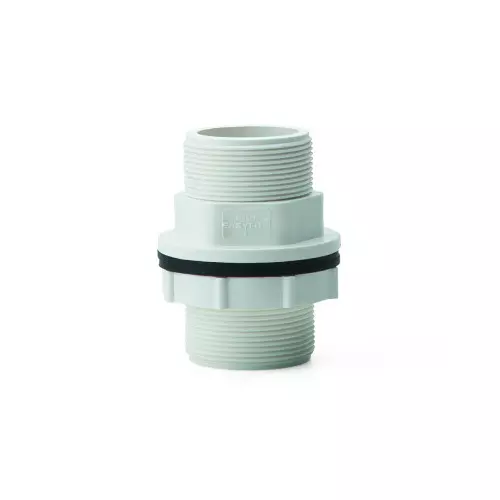 Prince Easyfit 12.7 mm (1/2 Inch) UPVC SCH 80 Threaded Tank Connector Short Body, IM101003