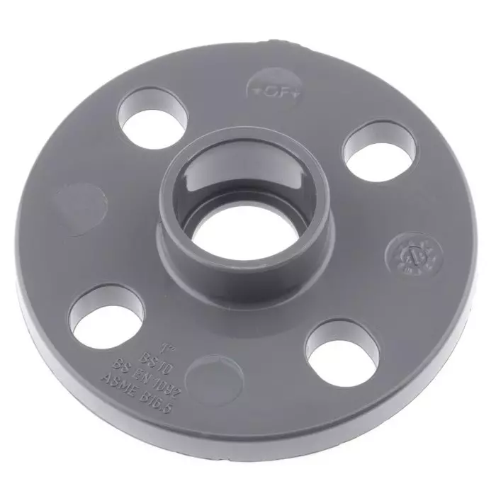Georg Full Face Flange Fischer Plastic Pipe Fitting 25.4 mm (1 inch), 721731108