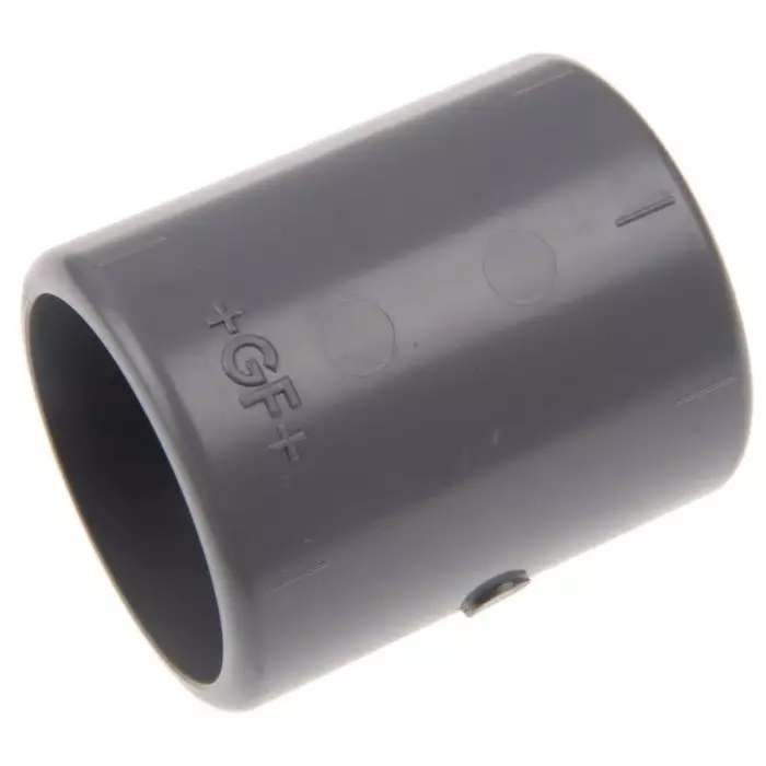 Georg Socket Fischer Plastic Pipe Fitting Straight 25.4 mm (1 inch), 729911108 (Pack of 5)