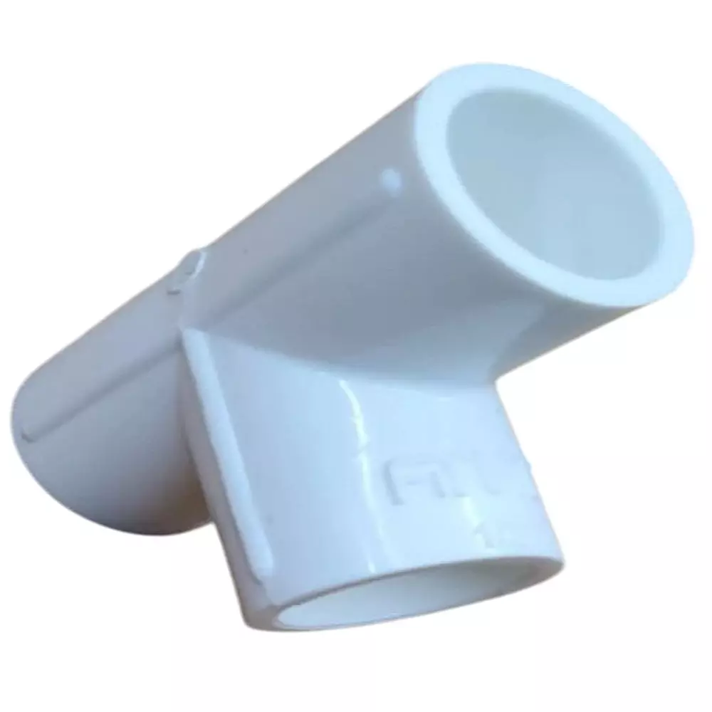 FITVIT Reducer Tee 50.8x25.4 mm (2x1 inch) UPVC Pipe Fitting (Pack of 6)