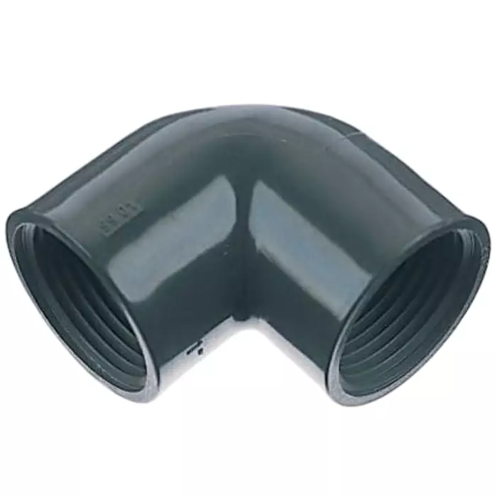 Georg Elbow Fischer Plastic Pipe Fitting 90° Threaded Rp 12.7 mm (1/2 inch), 721101606 (Pack of 5)