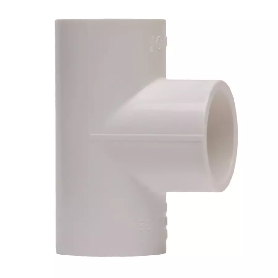 MIRAJ UPVC Tee Plain 50 mm White, FPF000000052 (Pack Of 4)