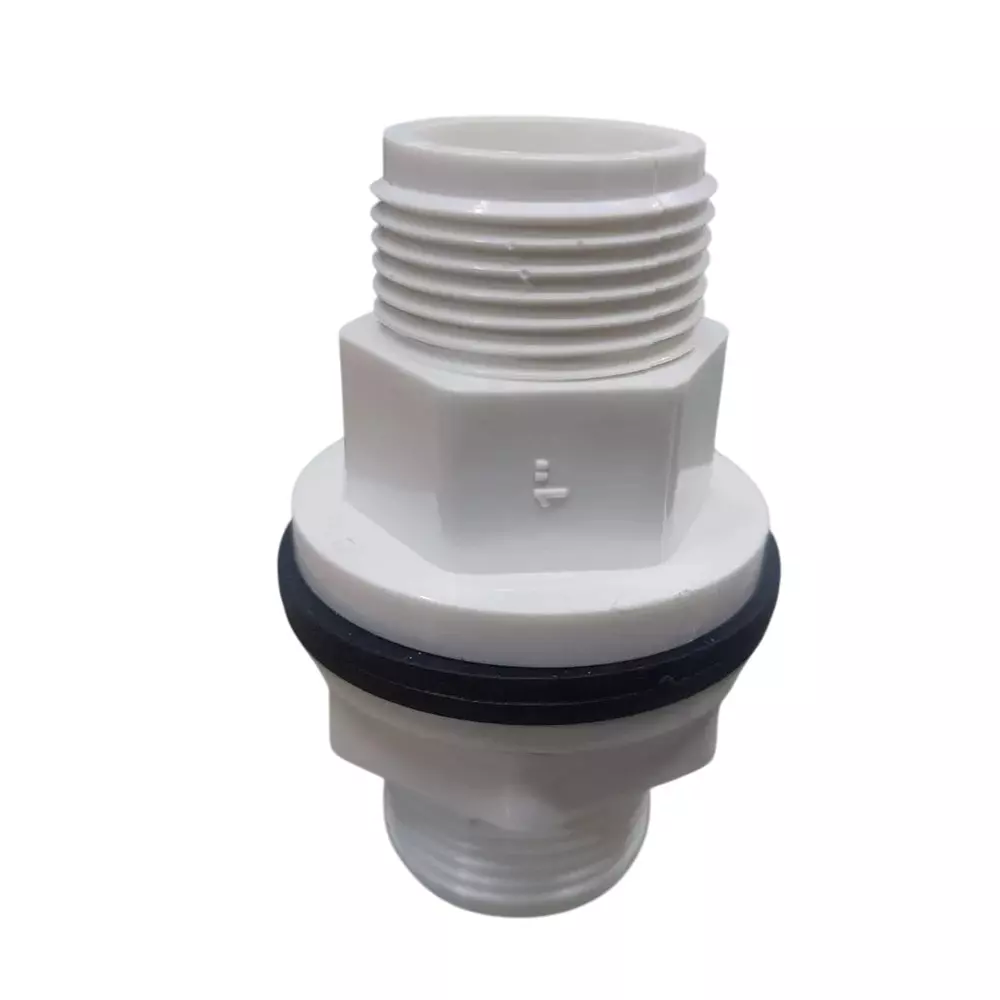 FITVIT Tank Nipple Thread 50.8 mm (2 inch) UPVC Pipe Fitting (Pack of 12)