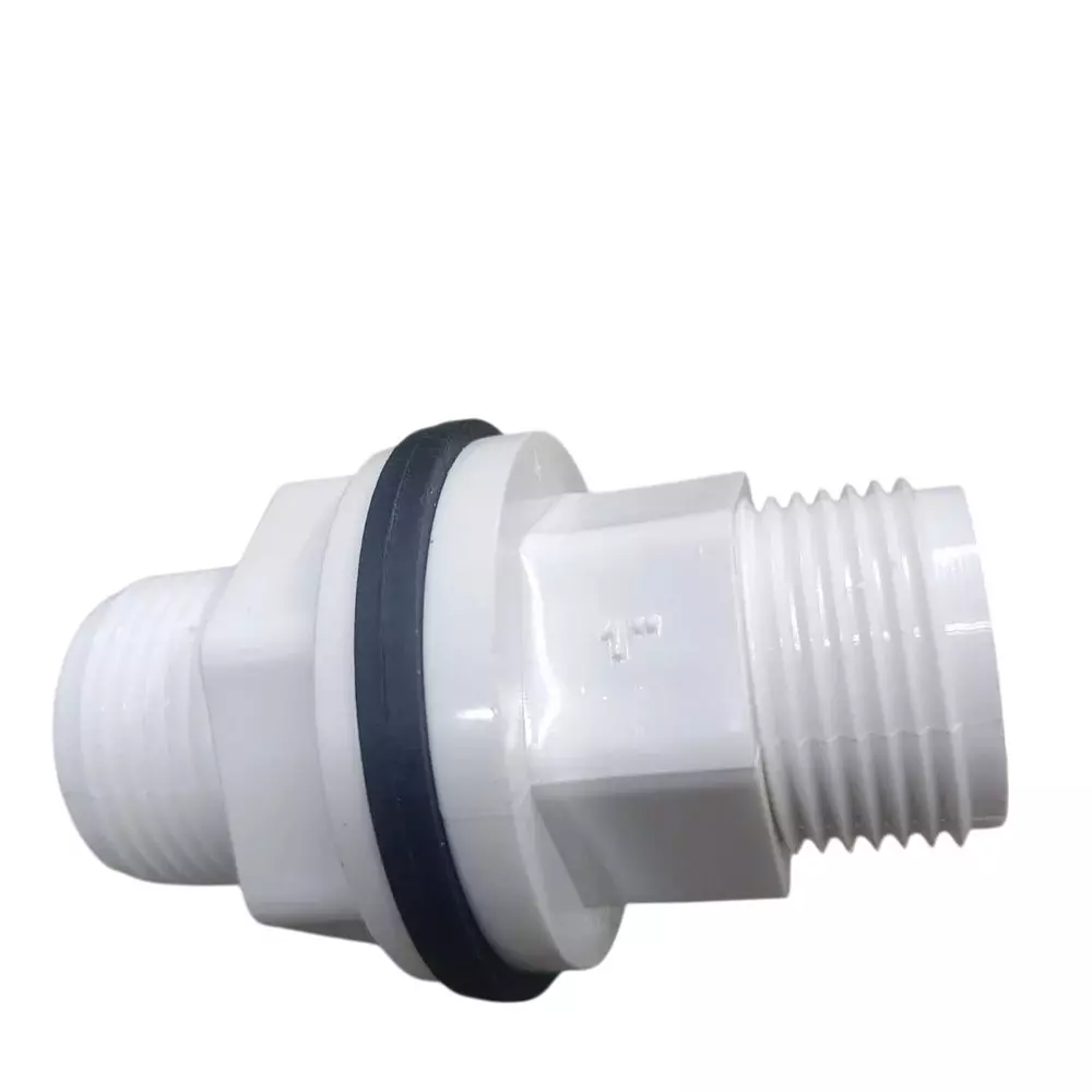 FITVIT Tank Nipple Thread 50.8 mm (2 inch) UPVC Pipe Fitting (Pack of 12)