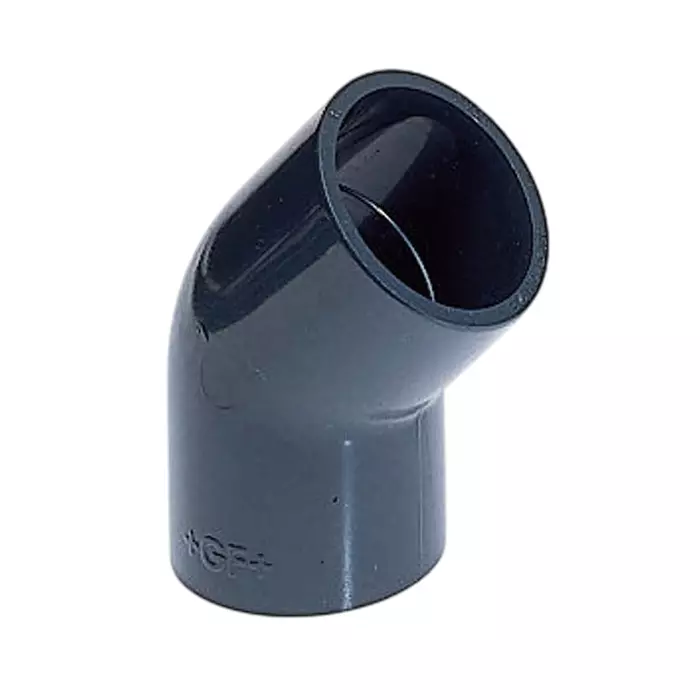 Georg Elbow Fischer Plastic Pipe Fitting 45° 25.4 mm (1 inch), 721151108 (Pack of 2)