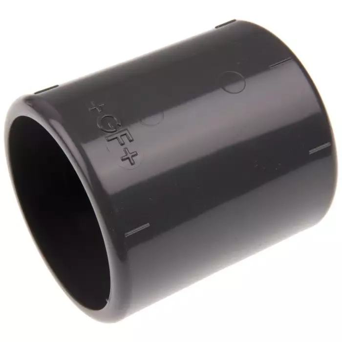 Georg Equal Socket Fischer Plastic Pipe Fitting Straight 50.8 mm (2 inch), 721911111 (Pack of 2)