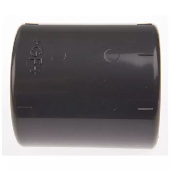 Georg Equal Socket Fischer Plastic Pipe Fitting Straight 50.8 mm (2 inch), 721911111 (Pack of 2)