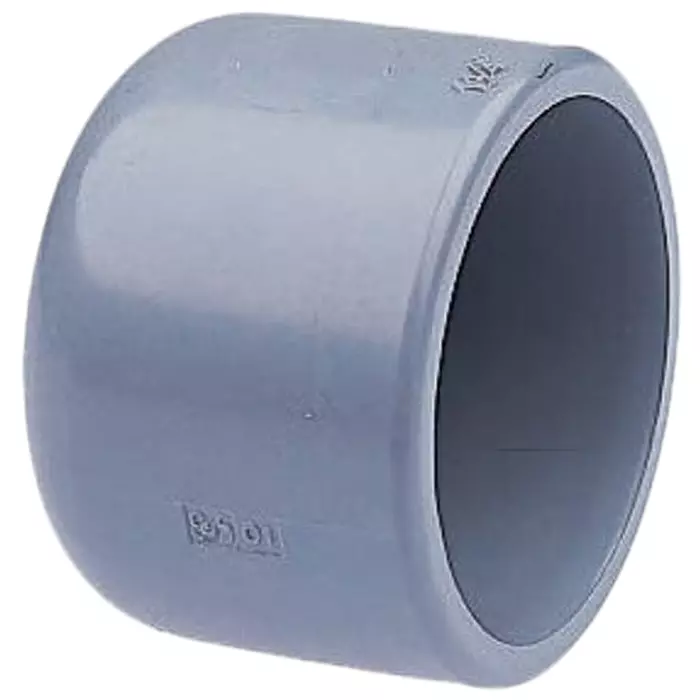 Georg Cap Fischer Plastic Pipe Fitting Straight 1 12.7 mm (1/2 inch), 729961110 (Pack of 2)