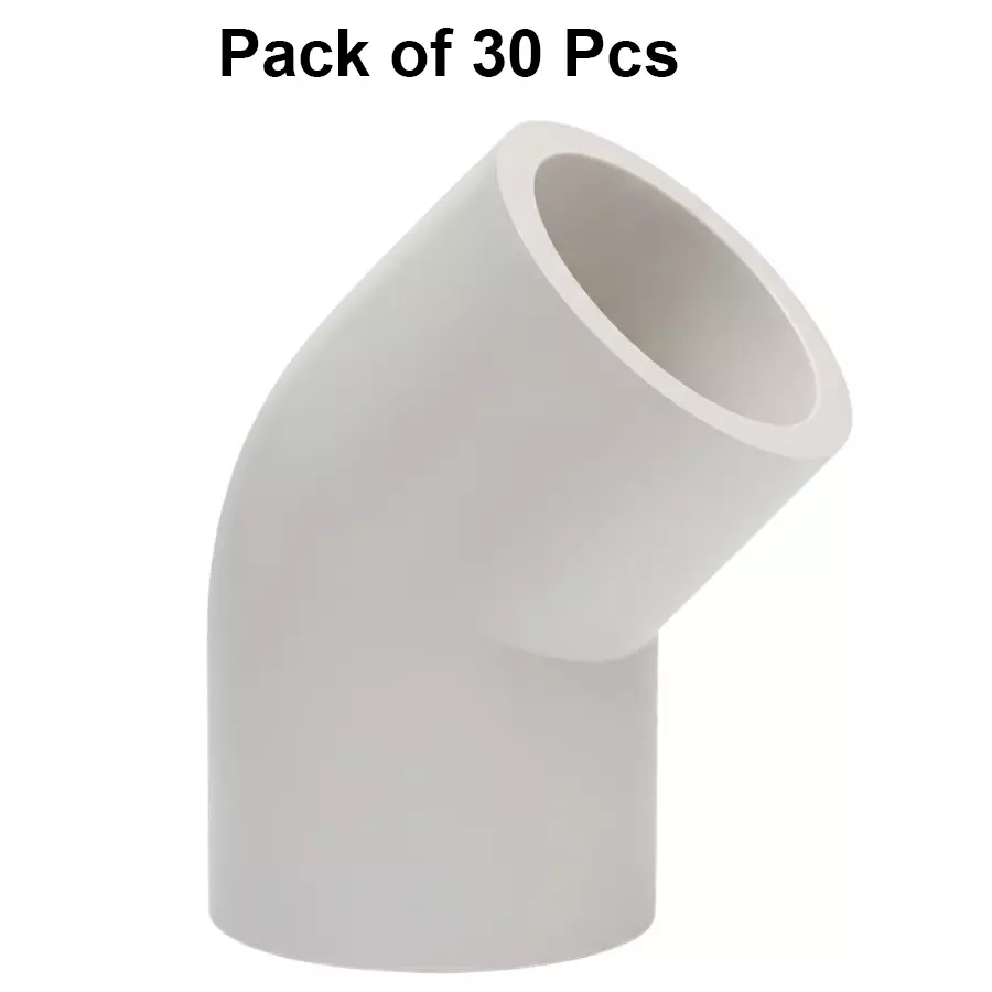 miraj-upvc-elbow-45-plain-25-mm-white-fpf000000035-pack-of-30