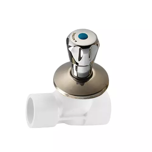 Astral Concealed Valve Swept Type Chrome Plated Flower 2.0 cm Long (¾ inch) UPVC Pipe Fittings, M0528013502