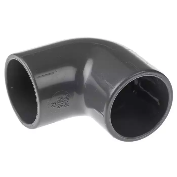 Georg Elbow Fischer Plastic Pipe Fitting 90° 20 mm, 721100106 (Pack of 2)