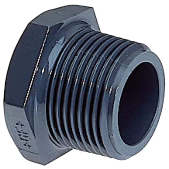 Georg Plug Fischer Plastic Pipe Fitting Straight Threaded R 50.8 mm (2 inch), 721961911 (Pack of 2)