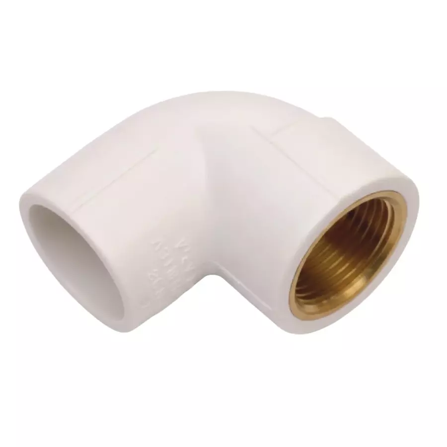 MIRAJ UPVC Brass Elbow 90° White Brass Fitting
