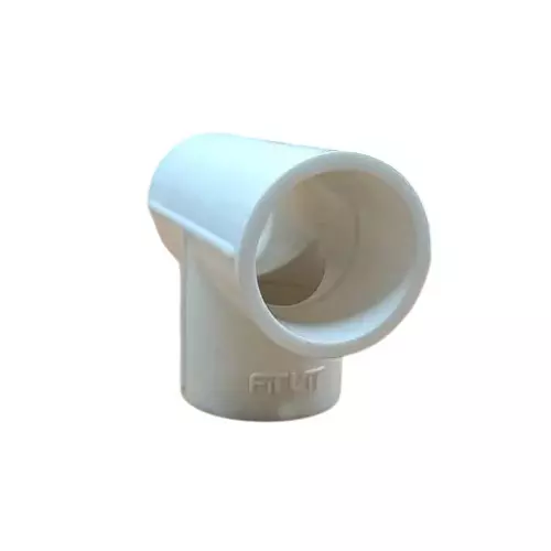 FITVIT Plain Tee 19.05 mm (3/4 inch) UPVC Pipe Fitting (Pack of 40)