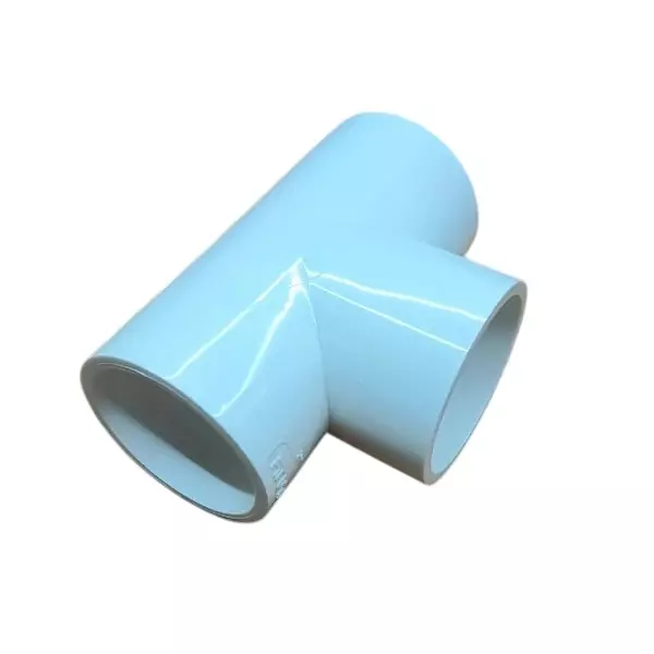 FITVIT Plain Tee 19.05 mm (3/4 inch) UPVC Pipe Fitting (Pack of 40)