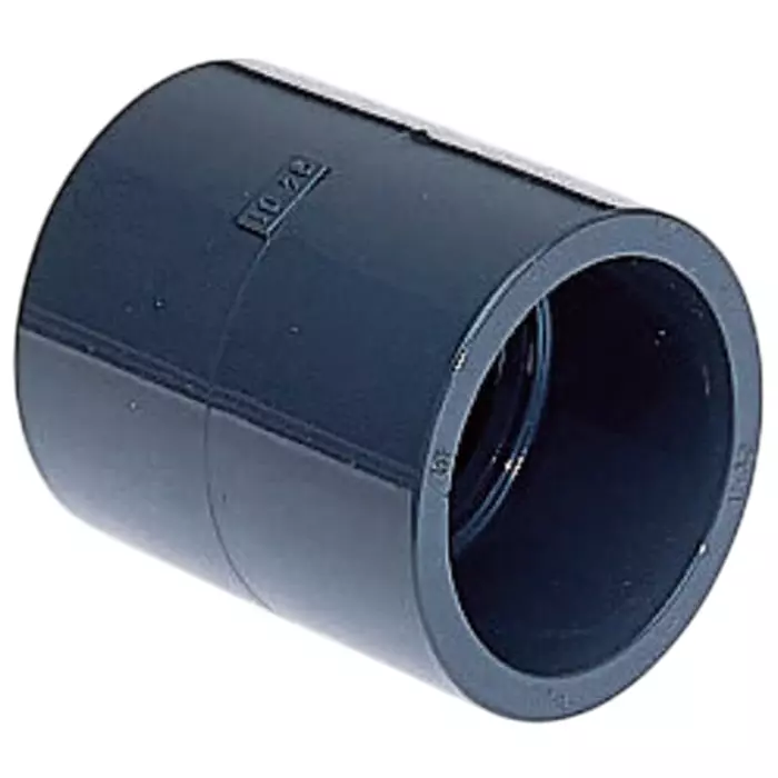 Georg Equal Socket Fischer 63 mm Plastic Pipe Fitting Straight, 721910111 (Pack of 2)