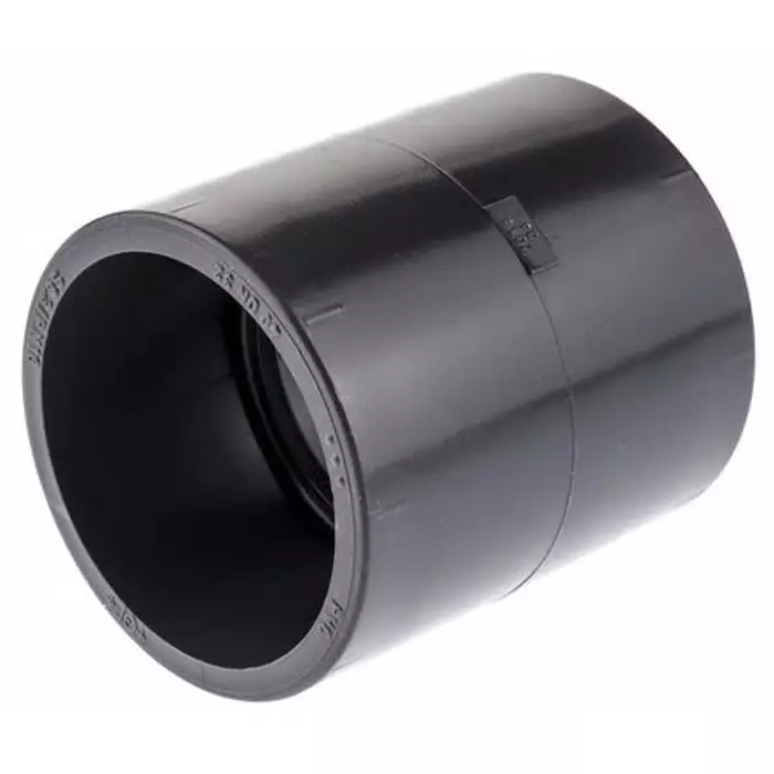 Georg Socket Fischer Plastic Pipe Fitting Straight 1 12.7 mm (1/2 inch), 729911110 (Pack of 2)