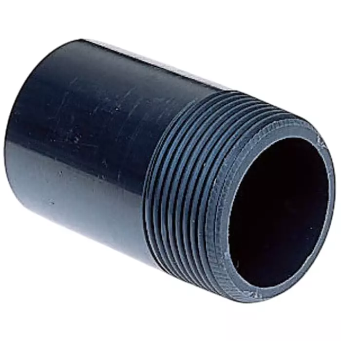 Georg Nipple Fischer Plastic Pipe Fitting Straight Threaded R 12.7 mm (1/2 inch), 729913906