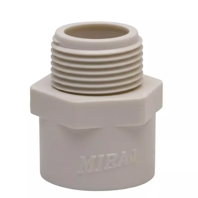 MIRAJ UPVC Plain MTA Plain 50 mm White, FPF000000057 (Pack Of 10)