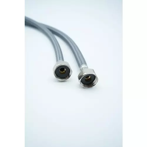 Luv Bath Tap Shower Hose 30 inch (76 cm) Polymide Grey For Kitchen Taps, Dish Spray & Bathroom Fittings