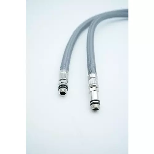 Luv Bath Tap Shower Hose 30 inch (76 cm) Polymide Grey For Kitchen Taps, Dish Spray & Bathroom Fittings