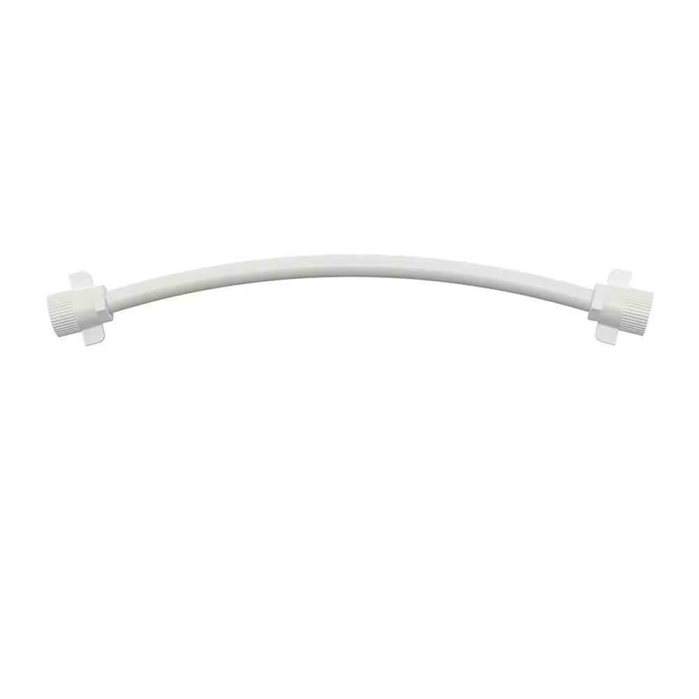 RN Connection Hose Pipe 12 Inch (30.48 cm) Size White PTMT for Hot & Cold Water Use, RN63550112