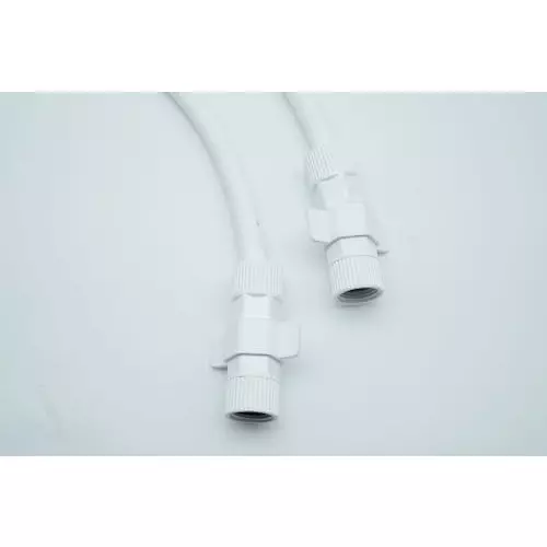 Luv Bath Connection Pipe 12 inch (30 cm) PTMT White For Bathroom, Kitchen, Toilet, Sink & Geyser