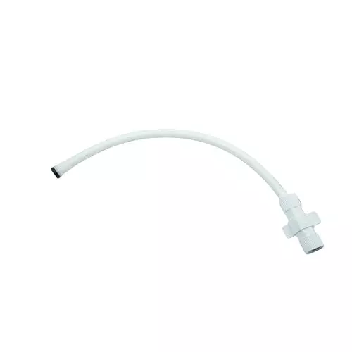 Luv Bath Connection Pipe 48 inch (121 cm) PTMT White For Bathroom, Kitchen, Toilet, Sink & Geyser