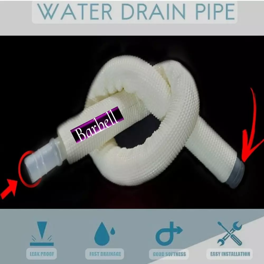 BARBELL Universal Drain Pipe for Split Air Conditioner Inlet Unit | AC Water Drain Hose