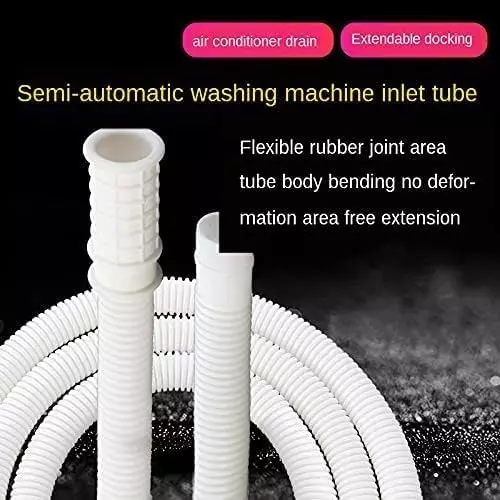 BARBELL Flexible Inlet Pipe for Top Load Semi Automatic Washing Machines | Durable Water Inlet Hose 1 m