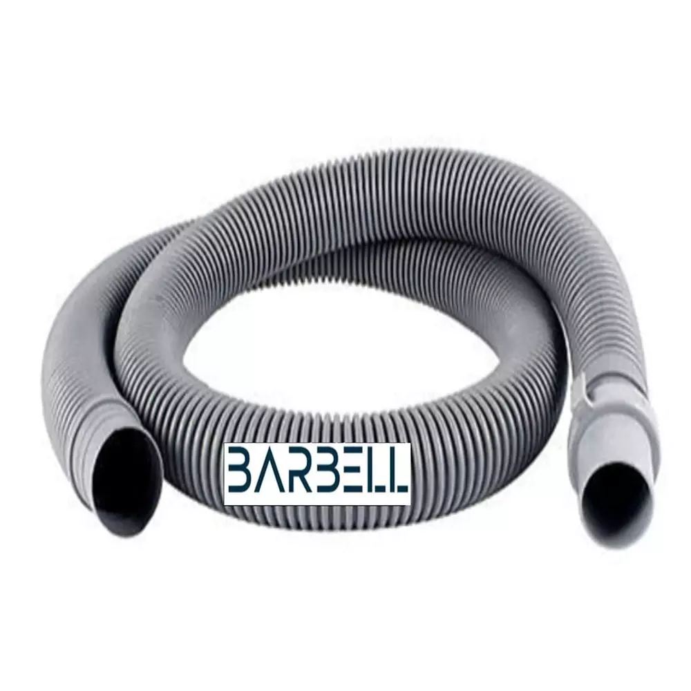 BARBELL Universal Washing Machine Drain Hose | Flexible Anti-Slip Grey Waste Water Pipe for 5–8 Kg Machines (3 m)