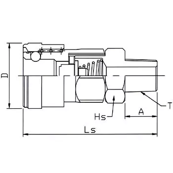 Monotaro Socket Coupler (for Internal Threaded) 9926122 - Made In Japan