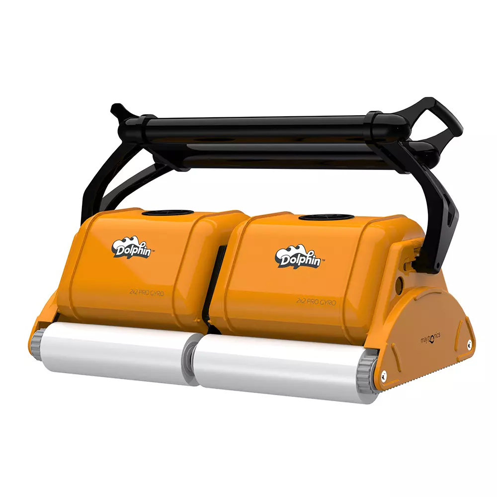 Maytronics Dolphin Pro Expert 2x2 WB Robotic Pool Cleaner 40 m Swivel Cable Cable Length Pool Size Up to 50 m Yellow, Black