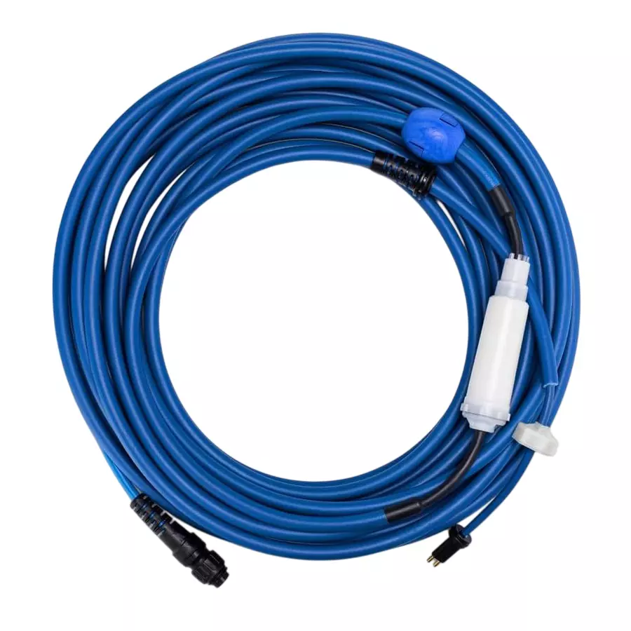 Maytronics Communication Cable 60 ft Cable with Swivel 3 Pin Blue For Tangle-Free Operation
