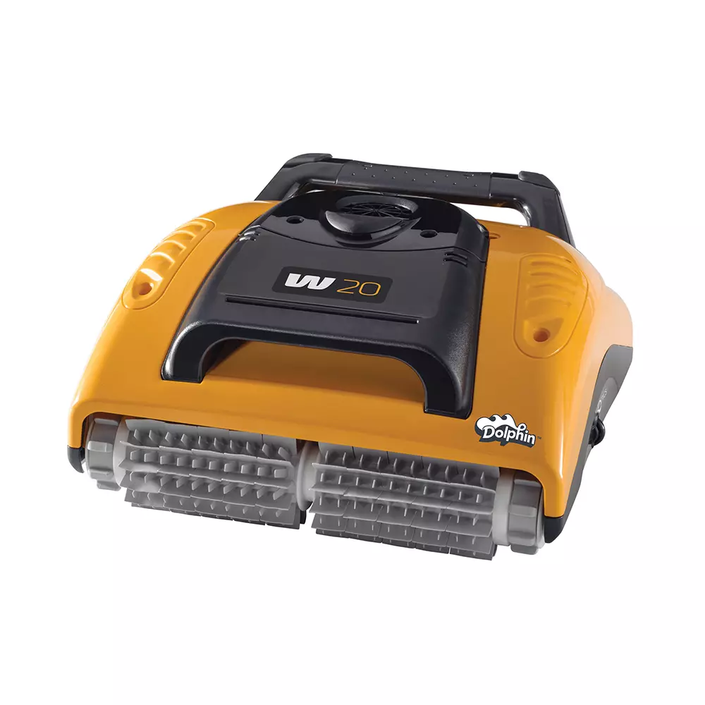 Maytronics Dolphin Wave 20 PVC Robotic Pool Cleaner 24 m Swivel Cable Cable Length Pool Size Up to 20 m Yellow, Black